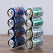 冰箱听装 啤酒饮料整理置物架苏打水玻璃杂粮瓶子易拉罐可乐收纳盒