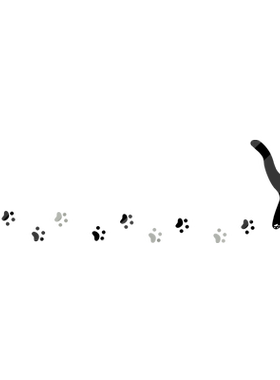猫咪床头亚克力卡通墙贴画