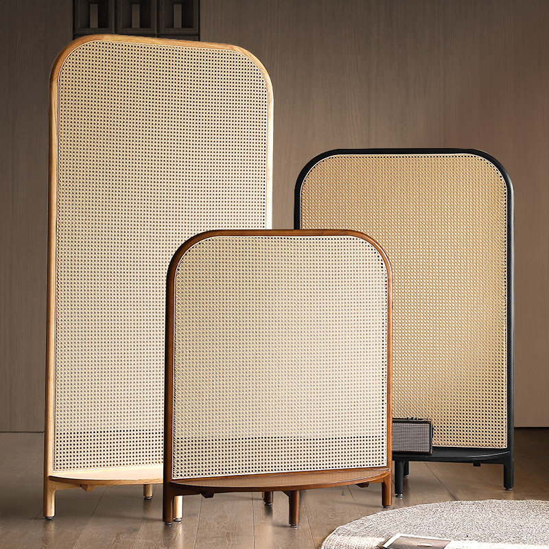 中式覆古藤编实木隔断客厅玄关落地置物架可移动遮挡入户国风屏风,住宅家具,座屏,淘宝优惠券,粉丝福利购,淘宝优惠卷