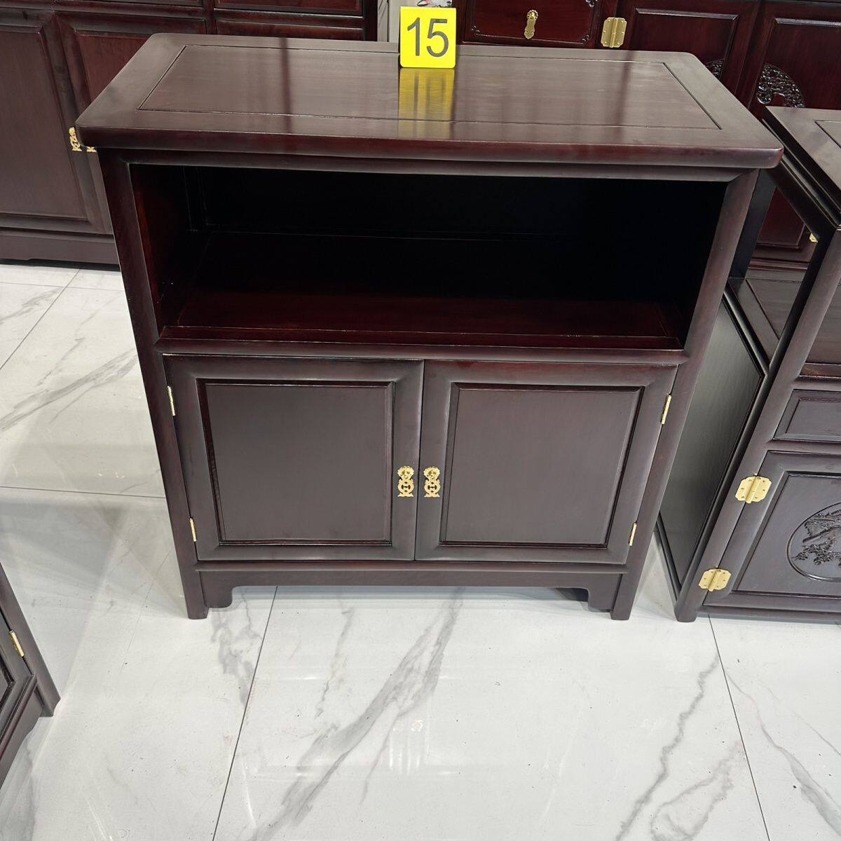 越南花梨木酸枝色78乘38高88中式两门两抽餐边柜客厅鱼缸架摆件柜