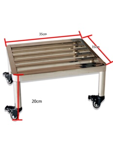 花盆鱼缸荷花缸托盘不锈钢承重托架万向轮滚轮底座定制圆形阳台i.