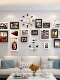 现代简约客厅照片墙相框挂墙组合免打孔创意沙发背景墙相片墙装