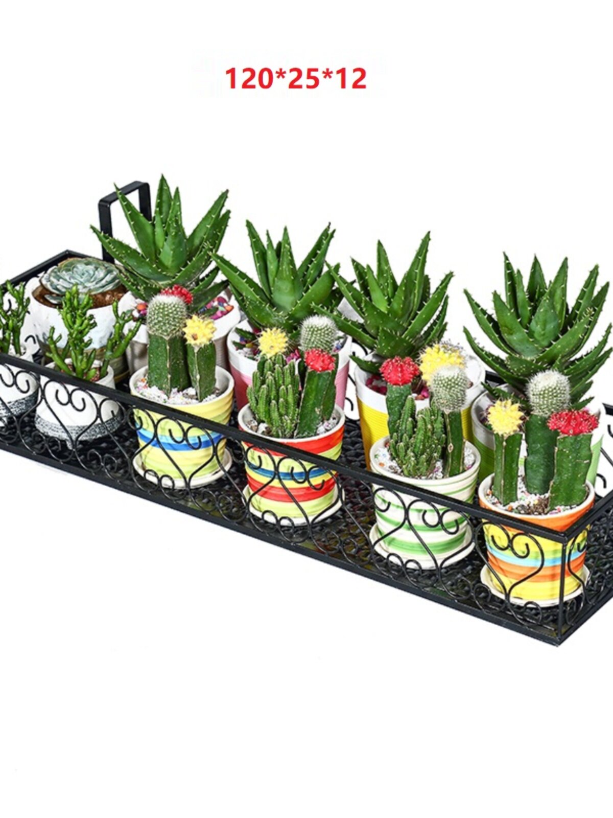 铁工艺家居阳台绿植挂式花架子创意室外悬挂栏杆护栏种菜设备收i.