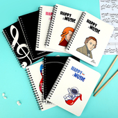 音符笔记本小学生文艺简约卡通音乐家奖励学习记事本音乐文具定制