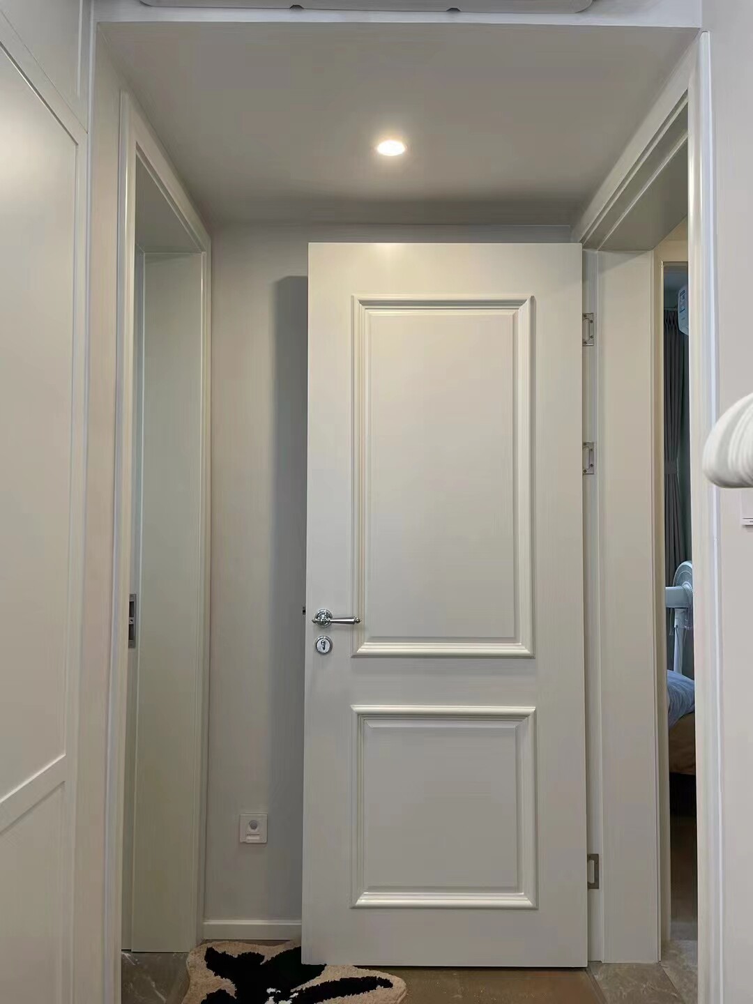 实木复合门实木多层卧室门纯实木门室内门套装门奶油风烤漆定制