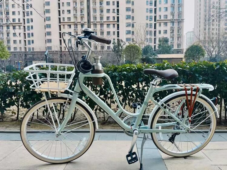 捷安特自行车城市女复古公主成人代步24寸26变速铝合金城市休闲车