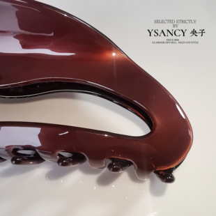 央子Ysancy几何镂空  醋酸抓夹高质感大号后脑勺盘发多发量鲨鱼夹