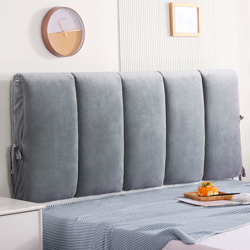 可拆洗木床头靠垫背加厚海绵床靠背布艺软包夹棉床头套罩靠枕铁床