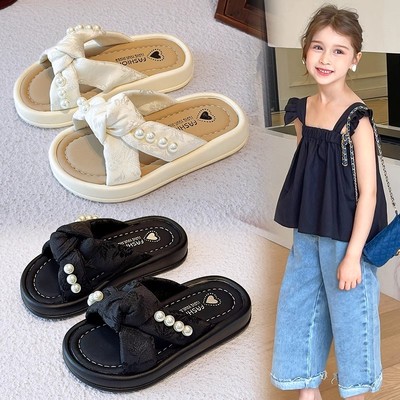 女童拖鞋夏外穿洋气时尚时髦儿童女孩凉拖鞋外出软底2025新款夏季
