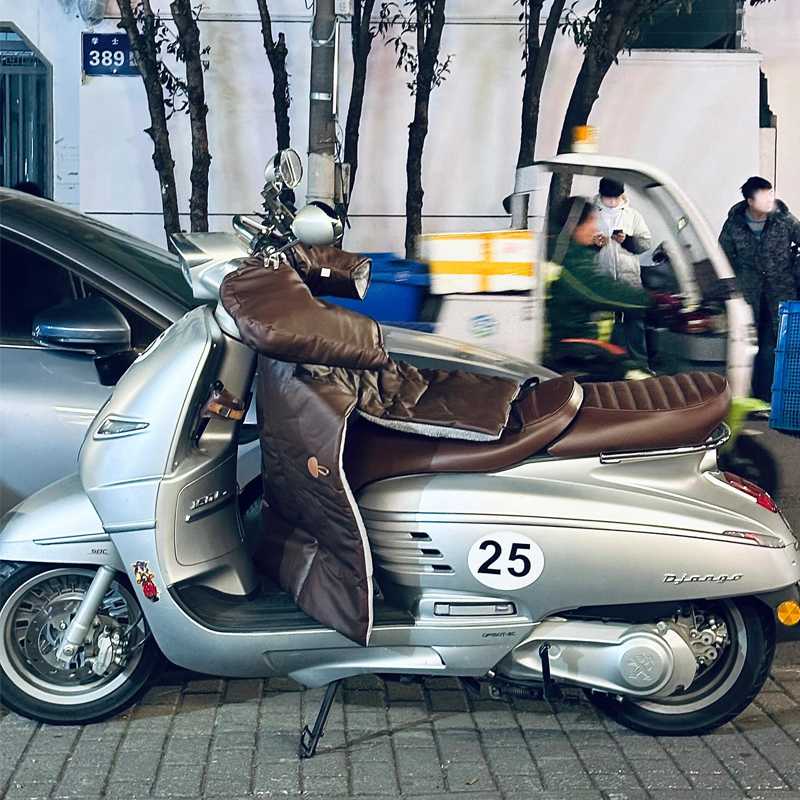 摩托车挡风被冬季纯色分体式加绒加厚适用于踏板本田NS125LA