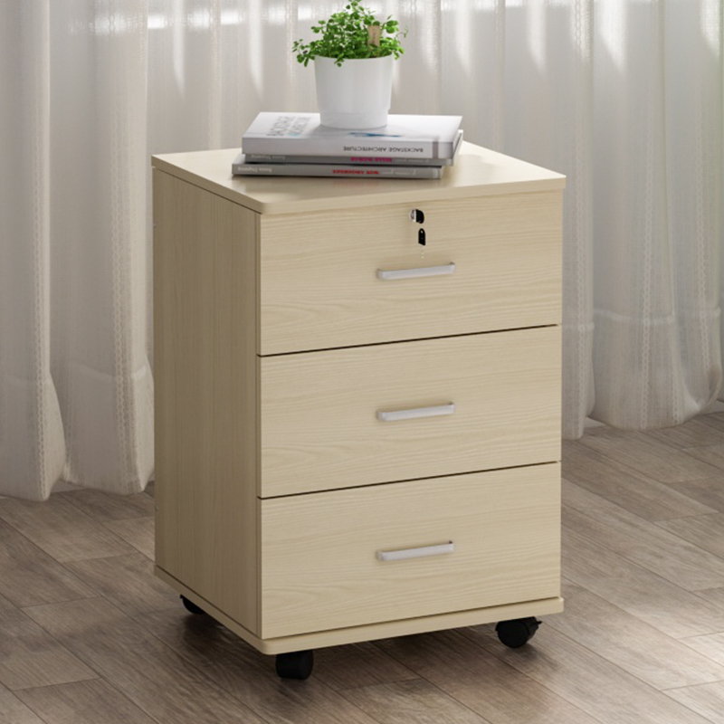 储物柜实木生态板移动办公文件柜