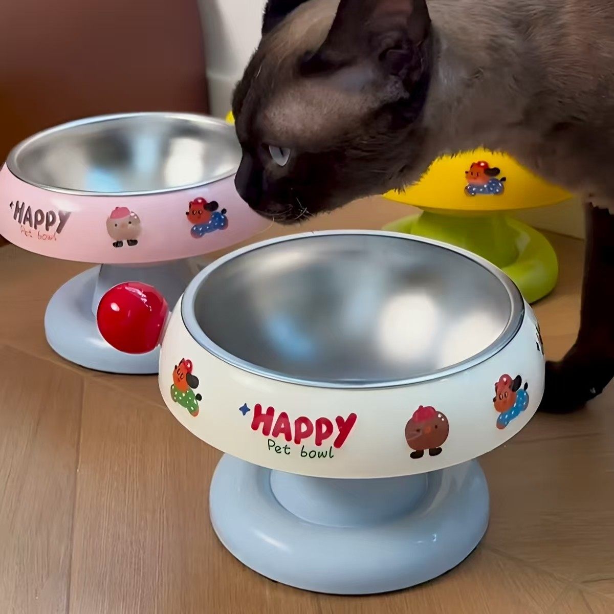 多巴胺猫碗不锈钢护颈不易打翻猫狗碗可爱高颜值狗狗喝水碗可拆卸,宠物/宠物食品及用品,宠物智能碗,淘宝优惠券,粉丝福利购,淘宝优惠卷