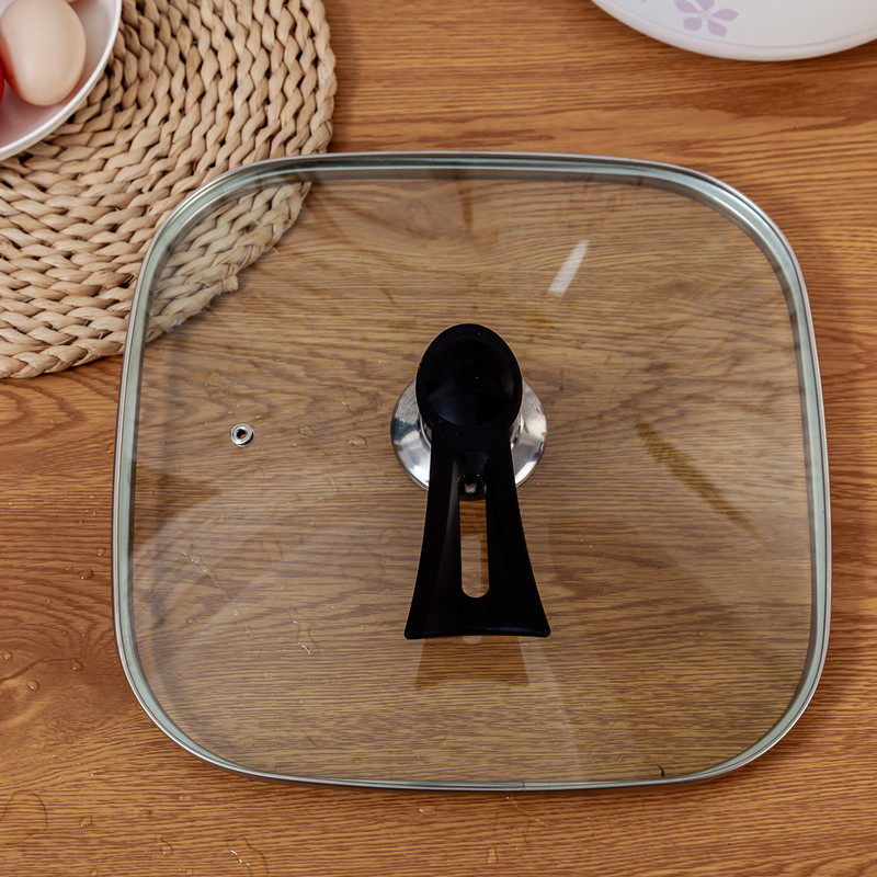 正方形锅盖苏泊 H30FK802电火锅韩式多功能电热锅玻璃盖子配件