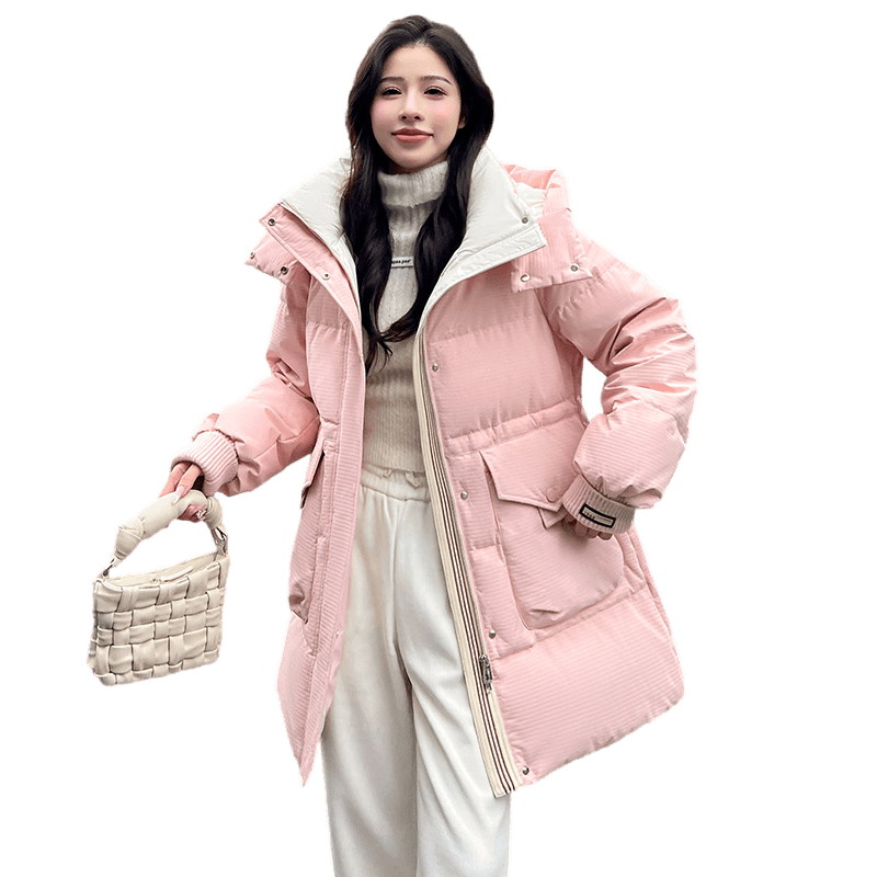 2023-女装中长款羽绒服鸭鸭
