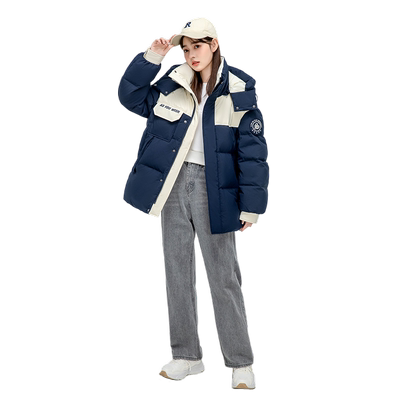 羽绒服短款厚外套鸭鸭时尚连帽