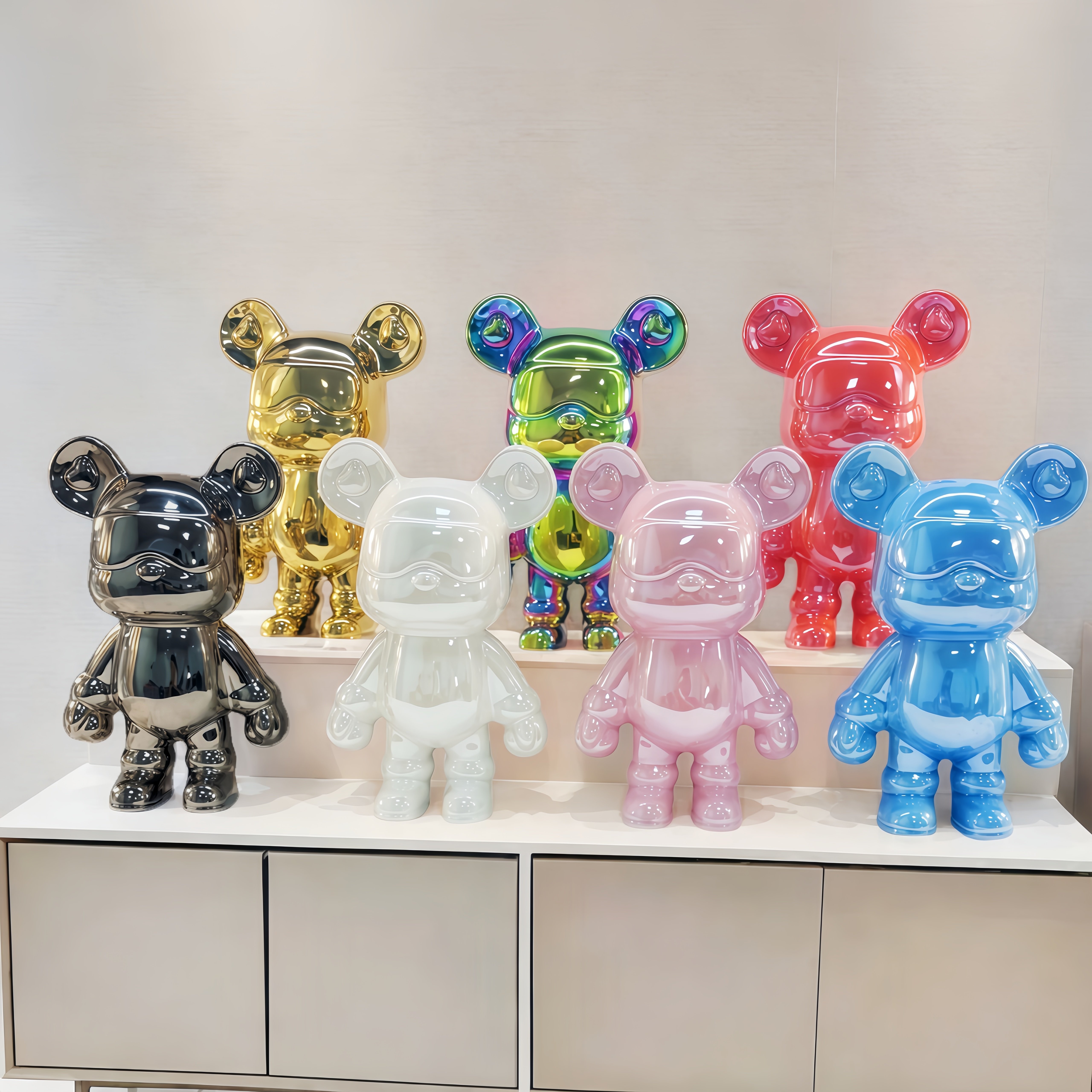 潮玩新款暴力熊存钱罐摆件网红轻奢家居玄关电视柜装饰品乔迁礼品,家居饰品,装饰摆件,淘宝优惠券,粉丝福利购,淘宝优惠卷