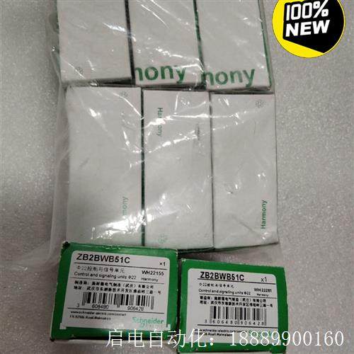 施耐德按钮开关ZB2BWB51C8个,ZB2BWB31C