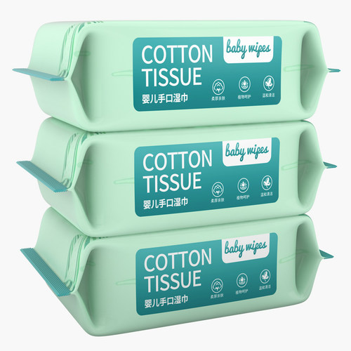 湿纸巾80抽婴儿手口专用湿巾大包宝宝家用