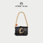 cywe2026新款 黑色小方包小号腋下包轻奢时尚 单肩斜挎包链条包包女