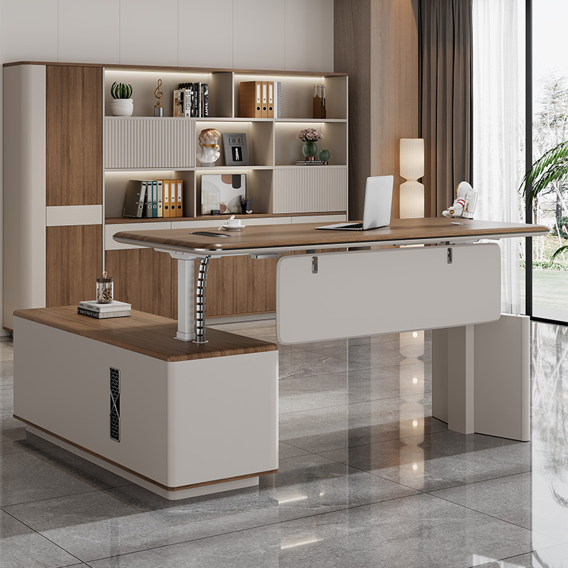 可升降老板桌办公桌大班台