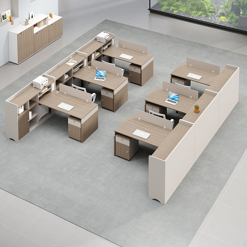 职员办公桌员工位财务桌会计室2四六6人位办行政桌椅组合办公家具