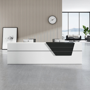 北京公司前台接待台定制吧台服务台咨询台迎宾台收银台板式前台桌