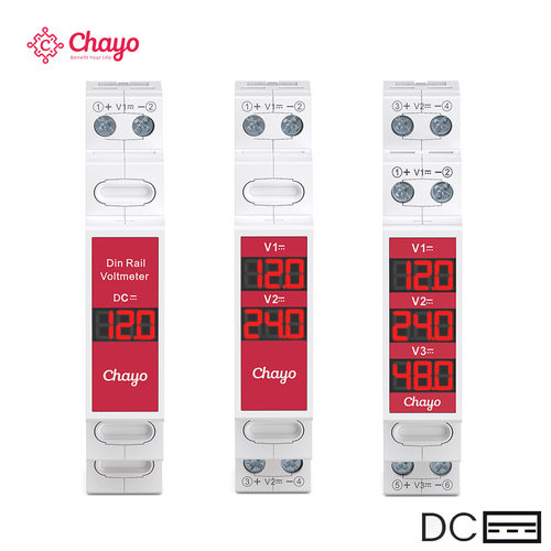 直流数显三路电压表DC11V-310V