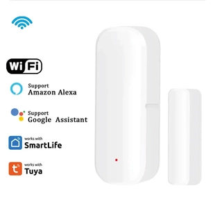 涂鸦智能WiFi门磁门窗传感器开关状态预警智 能家居安防报警
