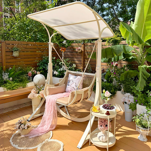 户外秋千庭院别墅花园荡秋千