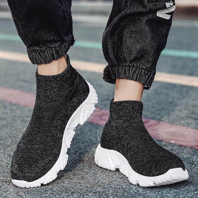 多运动走路鞋男鞋高帮飞织鞋一脚蹬休闲网鞋踩屎感超轻袜子鞋健步,流行男鞋,健步鞋,淘宝优惠券,粉丝福利购,淘宝优惠卷