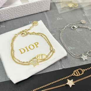 经典双层CD字母星星满钻手链女精工高版明星同款三色手饰批发