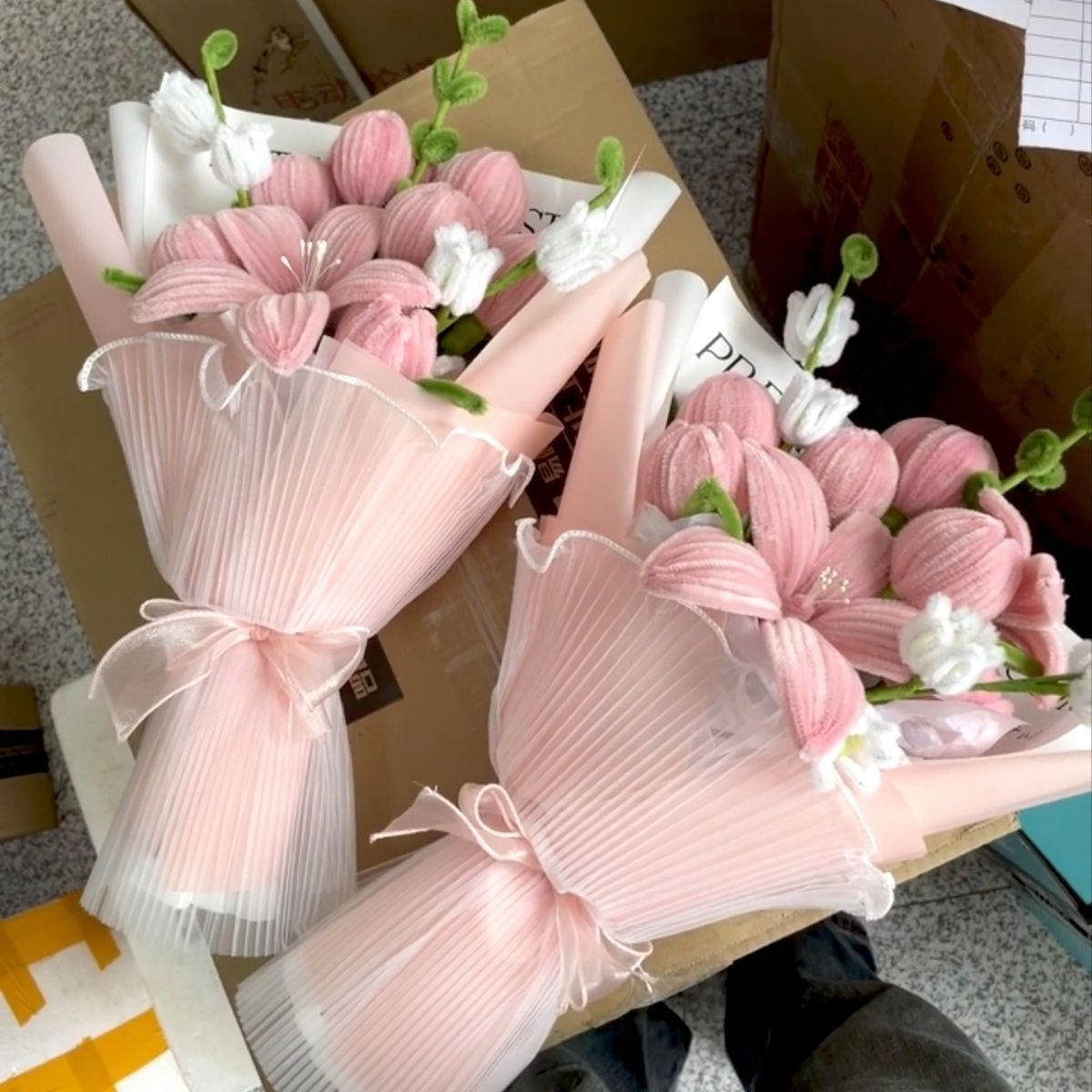 假花仿真花束送人扭扭棒成品花创意礼品手工闺蜜老师妈妈国风毕业