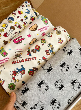 hellokitty睡裤遛弯裤空调裤家居裤女夏休闲裤宽松可爱卡通可外穿