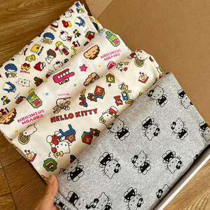 hellokitty睡裤遛弯裤空调裤家居裤女夏休闲裤宽松可爱卡通可外穿