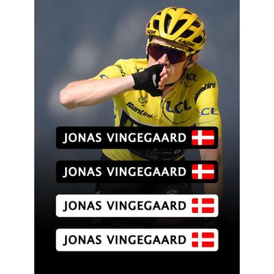 温格高环法姓名贴纸公路车架头盔车贴防水定制珍宝车队Vingegaard