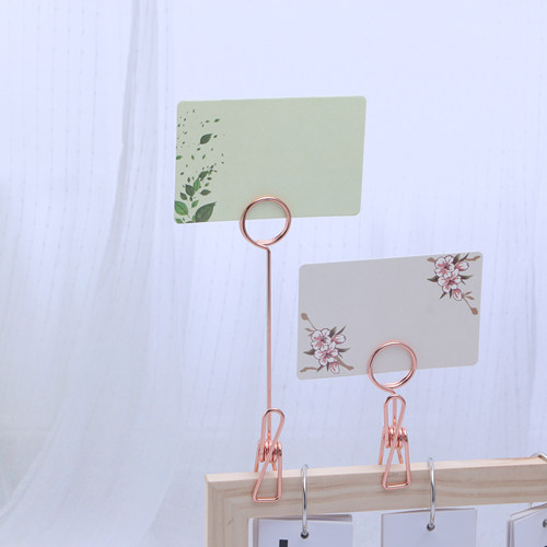 办公便签留言夹金属照片夹备忘夹