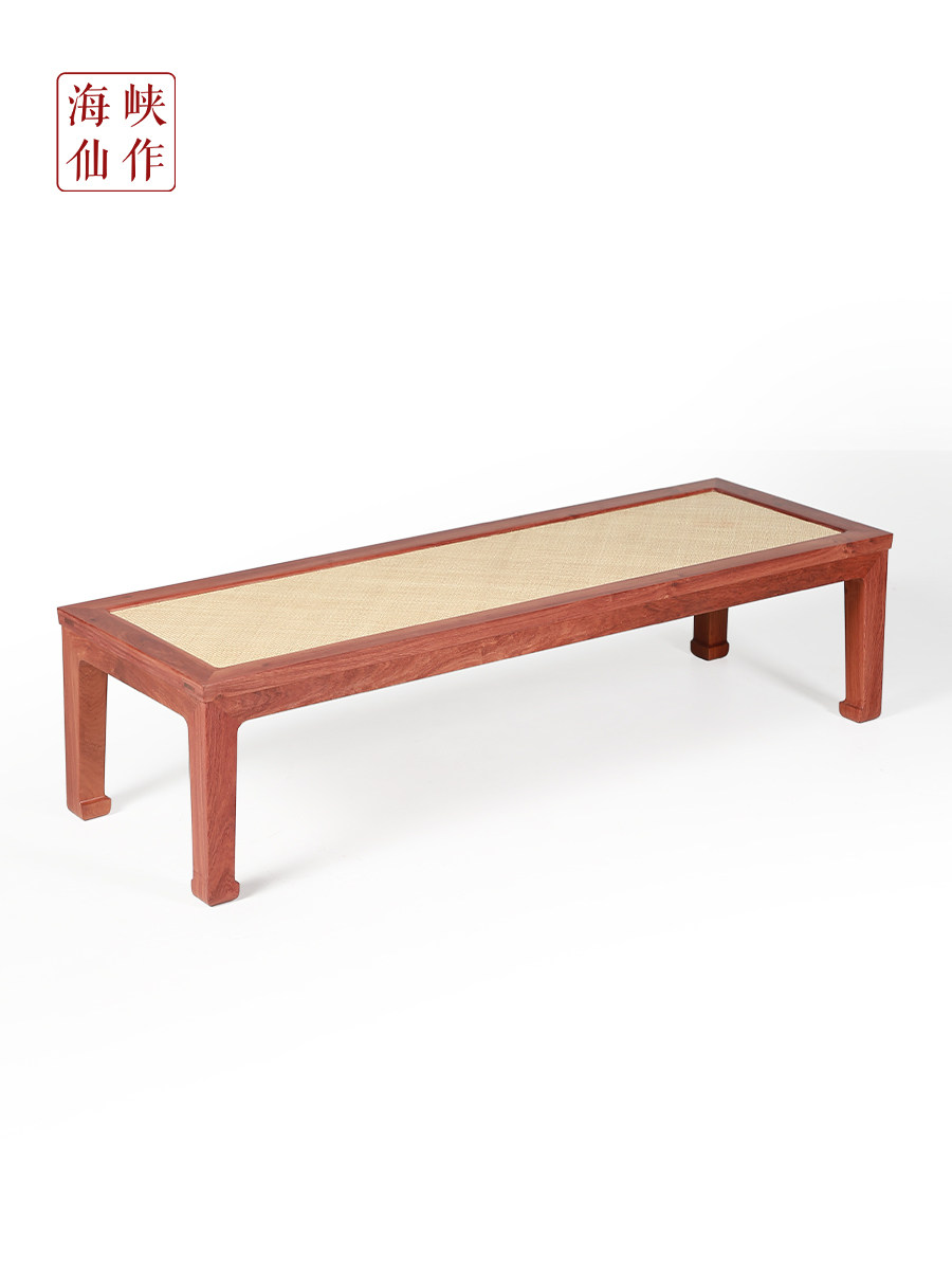 海峡仙作中式坐榻禅意藤面卧榻罗汉榻无围板 明清同款复刻四平塌