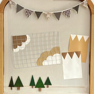 棕色系牛皮卡纸原木风幼儿园环创材料边框主题墙教室装饰布置班级