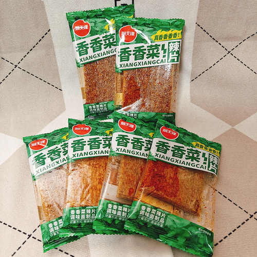 顺天缘香香菜辣片面筋零食食品