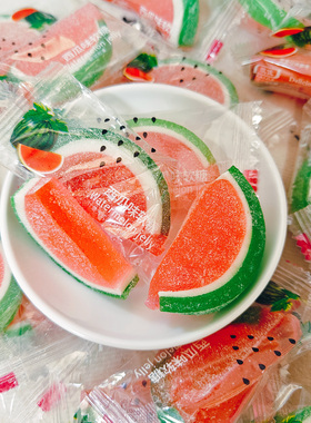 凯佳西瓜味软糖分享零食小吃散糖春节年货西瓜味糖果聚会招待前台