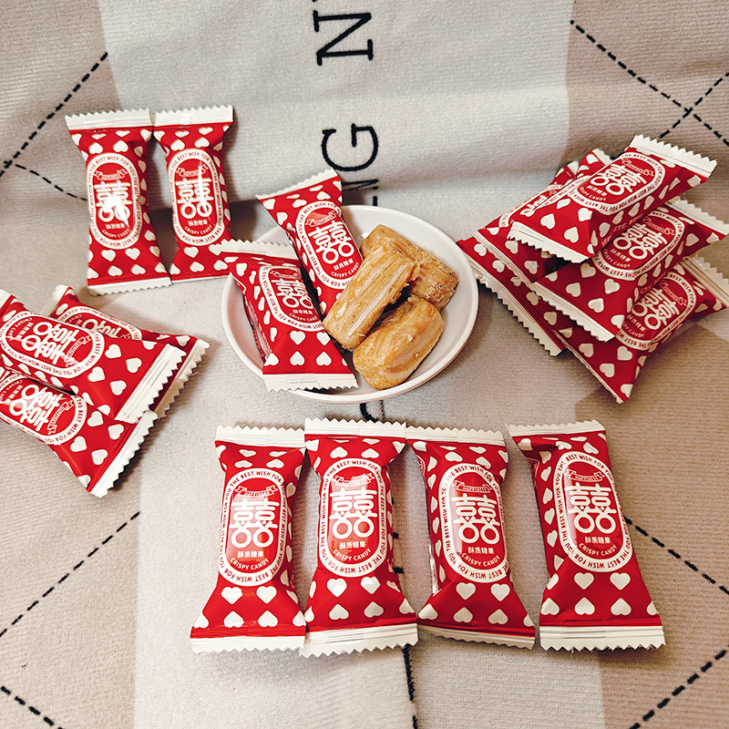 六祥酥糖爱心版结婚喜糖年货零食