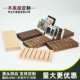 横向多槽木质名片夹便条夹照片夹多槽婚礼桌面卡片座木托架定制