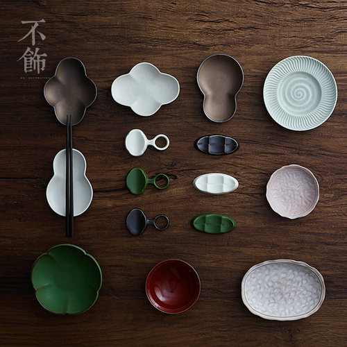 不饰【日系豆皿】小号粗陶碟子