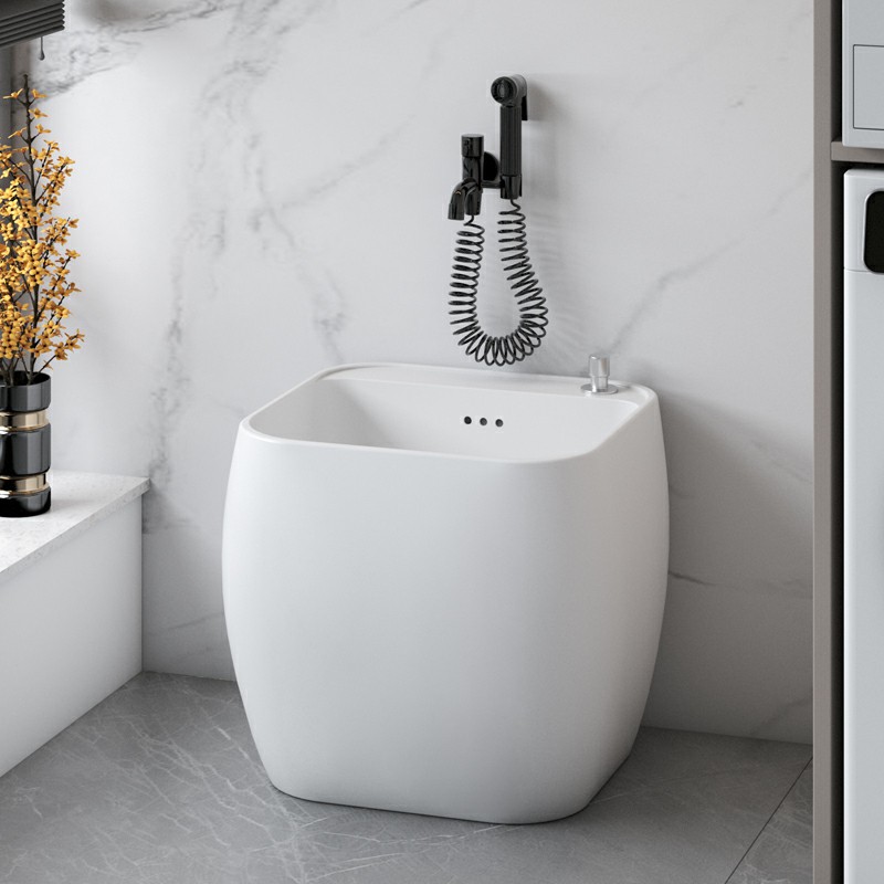 陶爵士创意墙排蛋形小户型拖把池