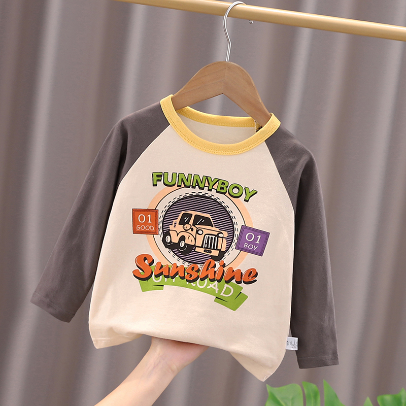 男童长袖t恤小童纯棉打底衫