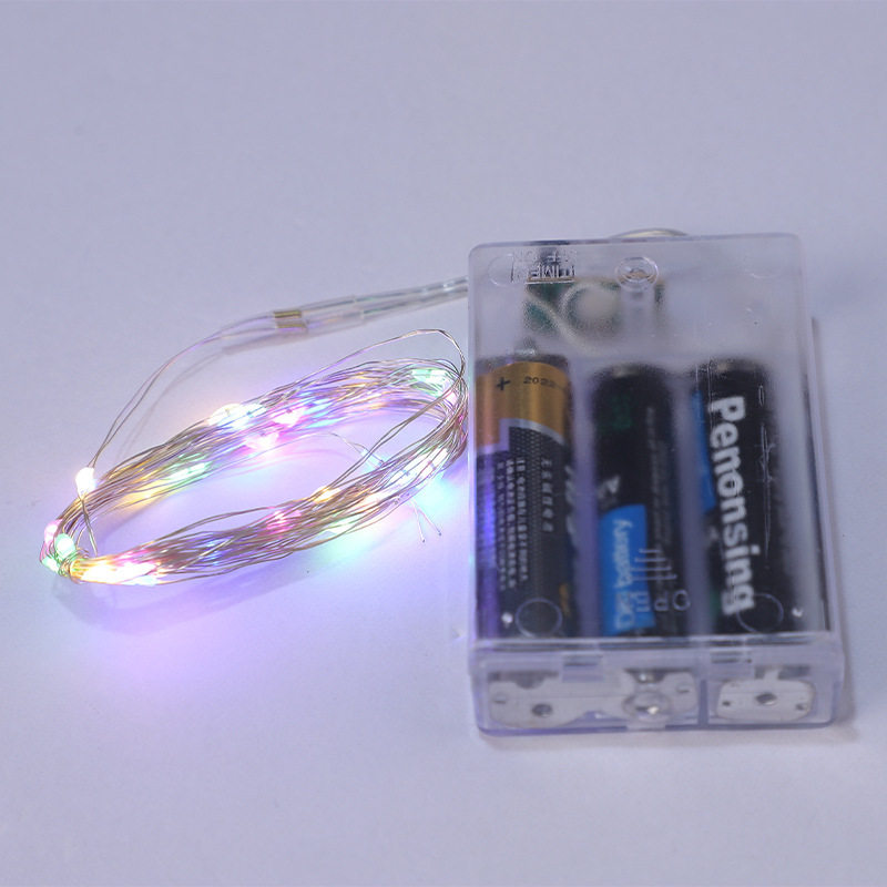 厂家直销5号电池盒铜线灯串3功能闪烁灯led灯串圣诞波波球灯串批,家装灯饰光源,室内LED灯带,淘宝优惠券,粉丝福利购,淘宝优惠卷