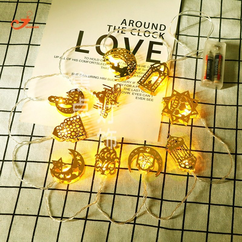 新款混合灯串电池款10款挂件金色铁艺LED彩灯节日装饰灯,家装灯饰光源,室内LED灯带,淘宝优惠券,粉丝福利购,淘宝优惠卷