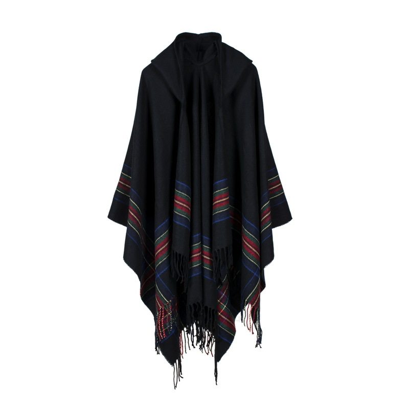 Scarf Women Shawl cloak 旅行度假空调戴帽披肩斗篷保暖外套男女