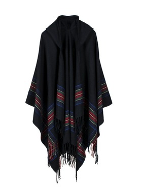 Scarf Women Shawl cloak 旅行度假空调戴帽披肩斗篷保暖外套男女