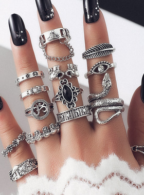 跨境戒指复古CrobdeHot